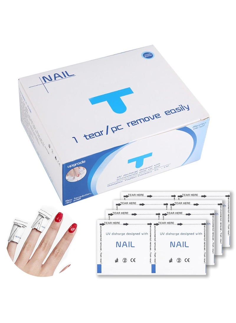 Nail Polish Remover Pads, Acetone Nail Polish Remover, 200PCS Quick Dry Nail Polish Remover Wipes, Individually Wrapped Nail Polish Remover Wet Wipes for Removing Nail Polish (200pcs)