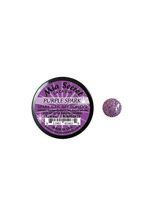 Mia Secret Professional Spark Collection Acrylic Powder 1/4 oz (Pick Your Color) (Purple Spark)