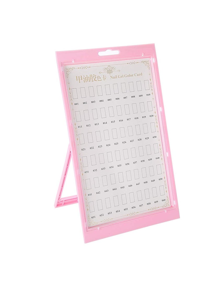 Nail Gel Polish Display Board, Nail Art Tips Chart Practice Design Rack Polish Palette Stand Showing DIY at Home()