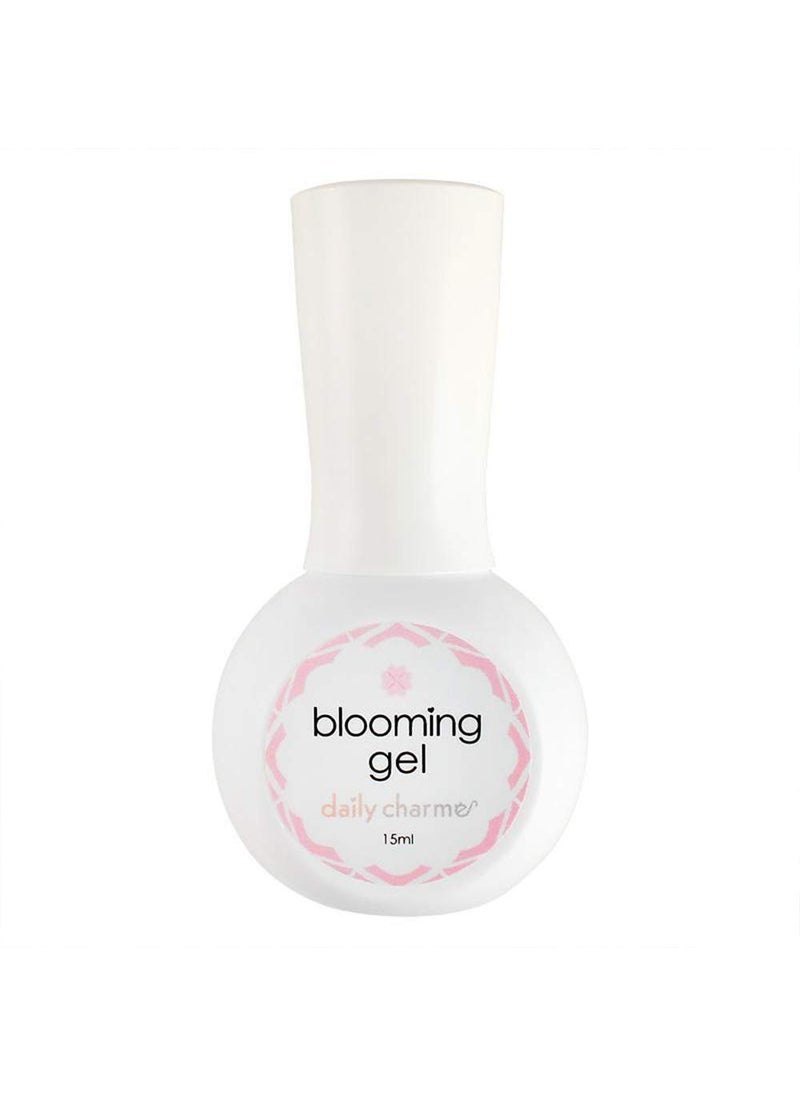 Daily Charme Blooming Gel Polish 15ml, Clear Gel, Marble Nail Design, Nail Art Accessory for Spreading Effects, Blooming Rose, Tie-Dye Watercolor Design, Home DIY/Nail Salon Manicure