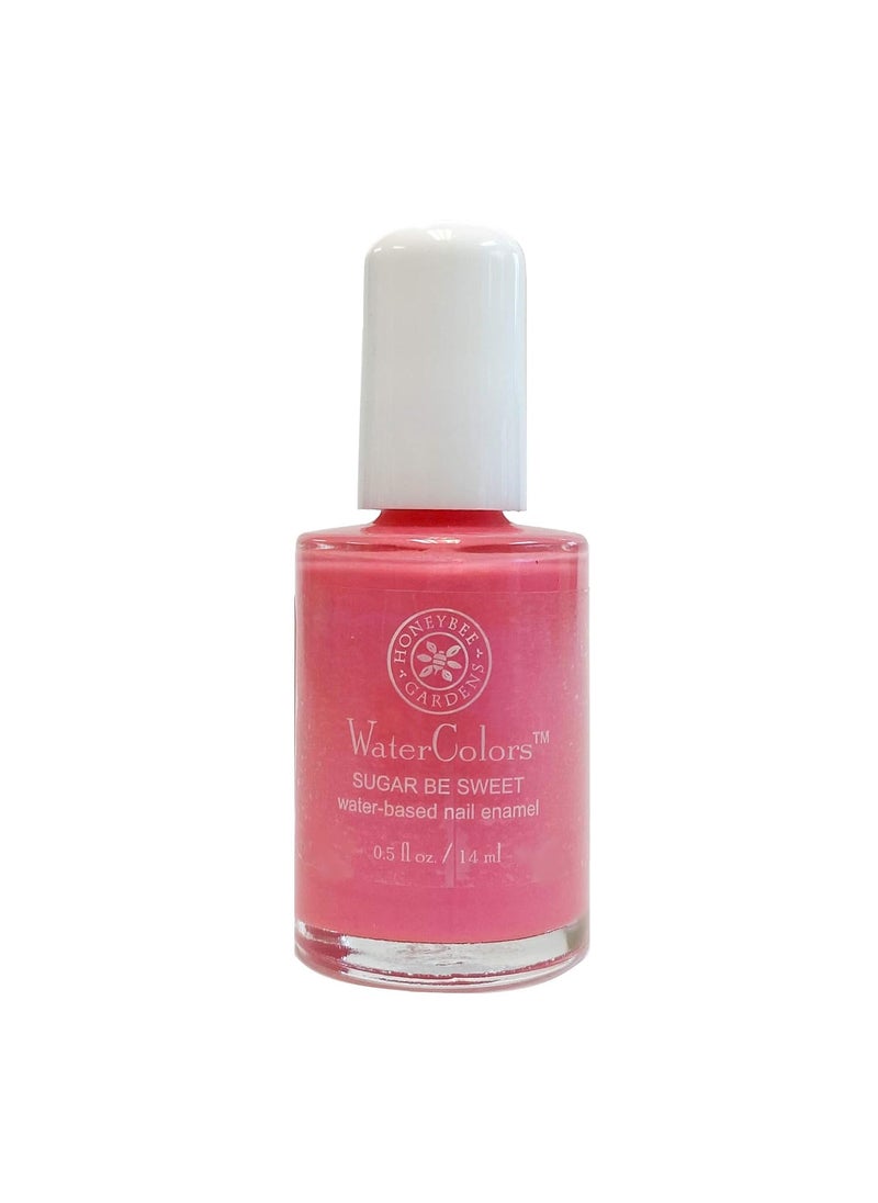 Honeybee Gardens Water-Based Nail Enamel, Sugar Be Sweet, Eco-Friendly, Odorless & Vibrant Polish, 0.5 fl oz