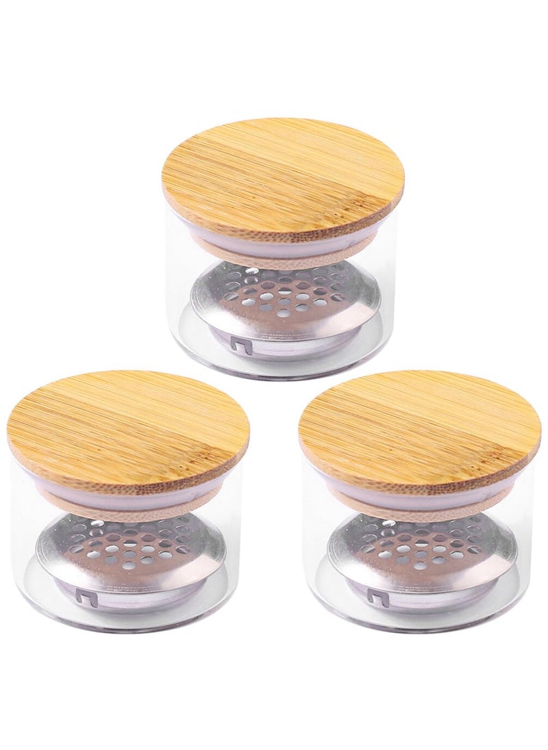 3 Pcs Nail Art Liquid Powder Dappen Dish Glass Crystal Cup Glassware Tools with Lid for Nail Art Manicure Care Tools