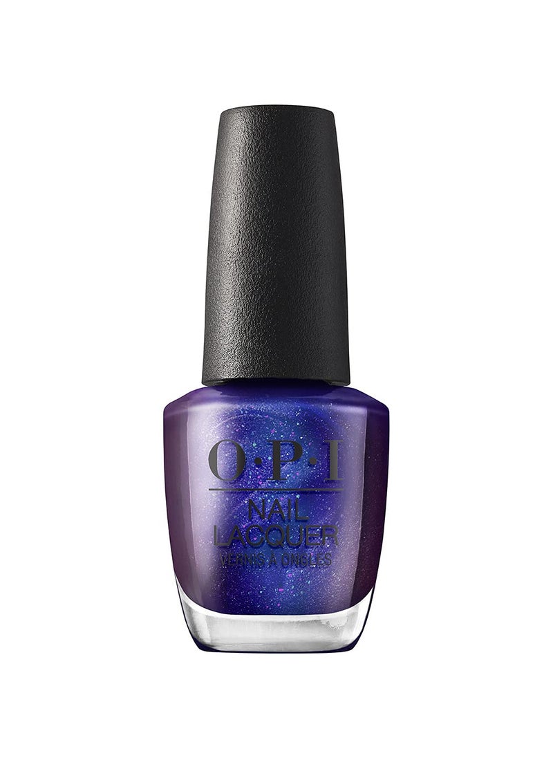 OPI Nail Lacquer Nail Polish | Opaque Dark Blue Purple Shimmer Chip Resistant Nail Polish | Vegan, Fast Drying, Streak Free