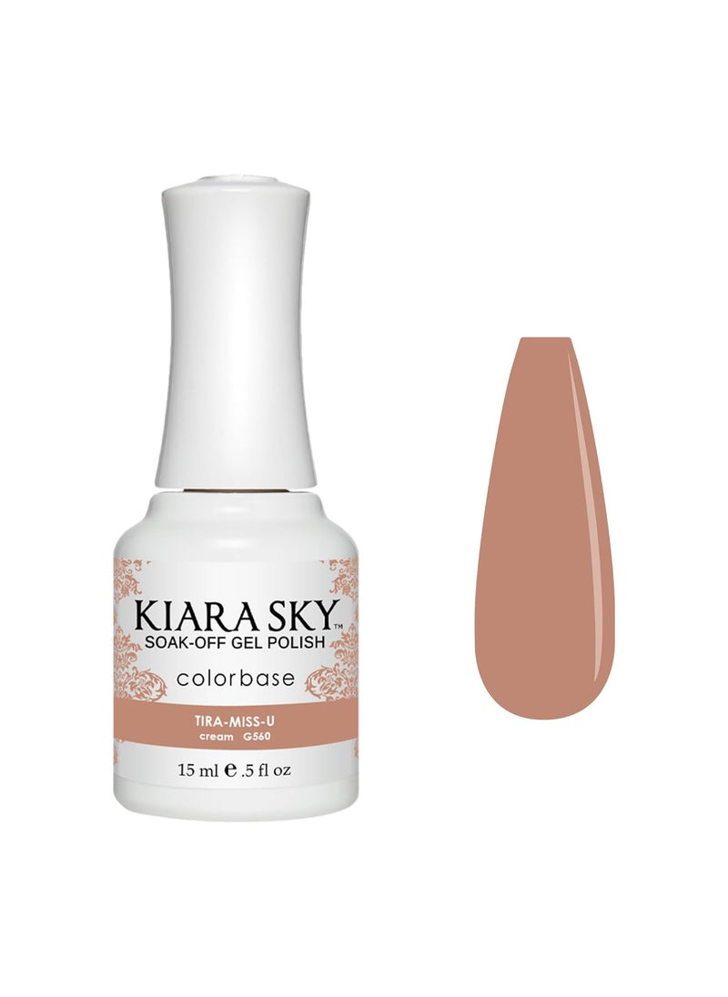 Kiara Sky Soak Off Gel Nail Polish 0.5 fl oz, TIRA-MISS-U (G560)