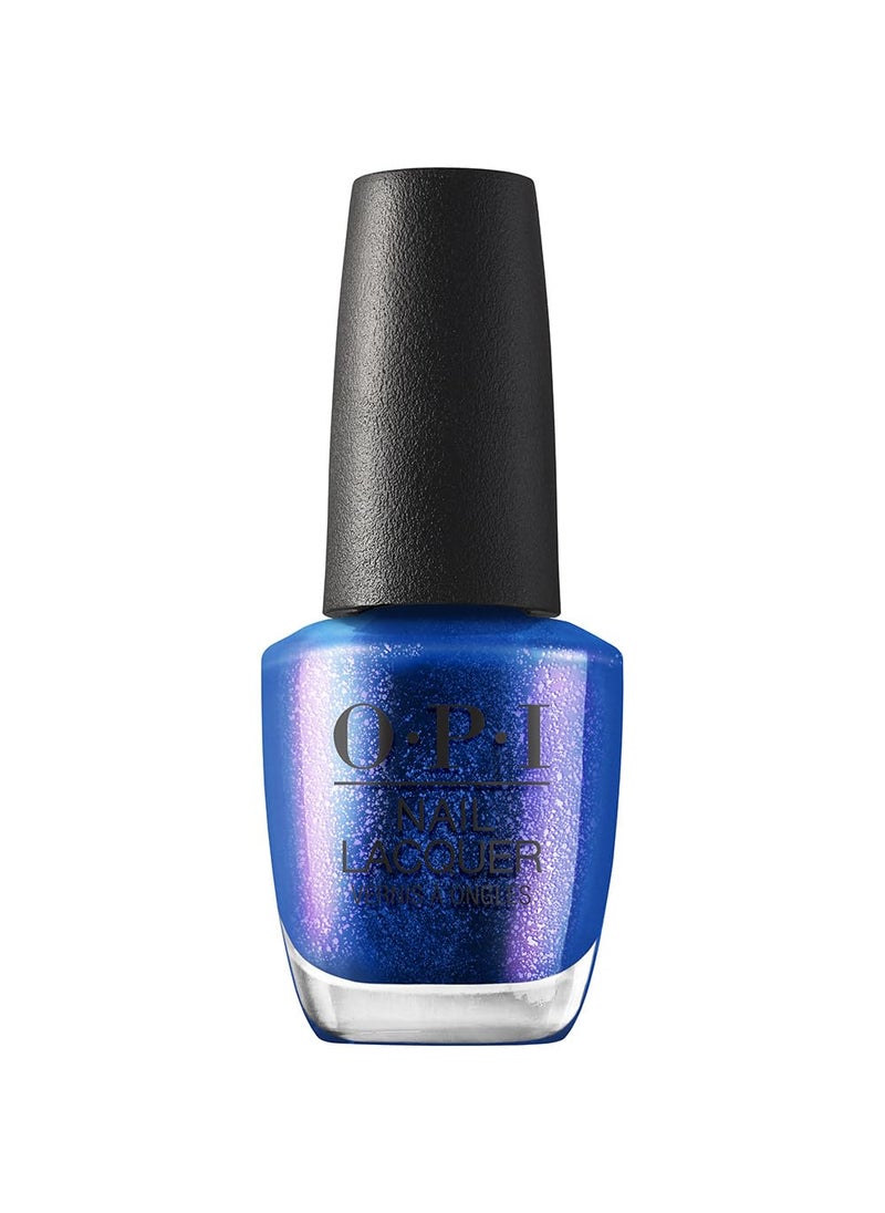 OPI Nail Lacquer Nail Polish | Opaque Dark Blue Purple Shimmer Chip Resistant Nail Polish | Vegan, Fast Drying, Streak Free