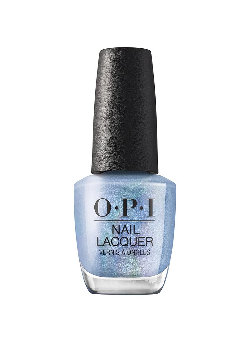 OPI Nail Lacquer Nail Polish | Opaque Light Blue Green Shimmer Chip Resistant Nail Polish | Vegan, Fast Drying, Streak Free