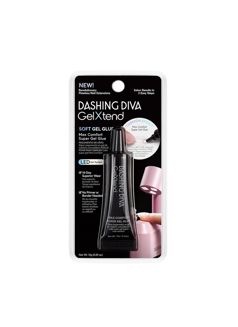 Dashing Diva Super Gel Glue - GelXtend Nail Glue for Nail Tips - Superior Adhesion, No Primer Needed - 10g
