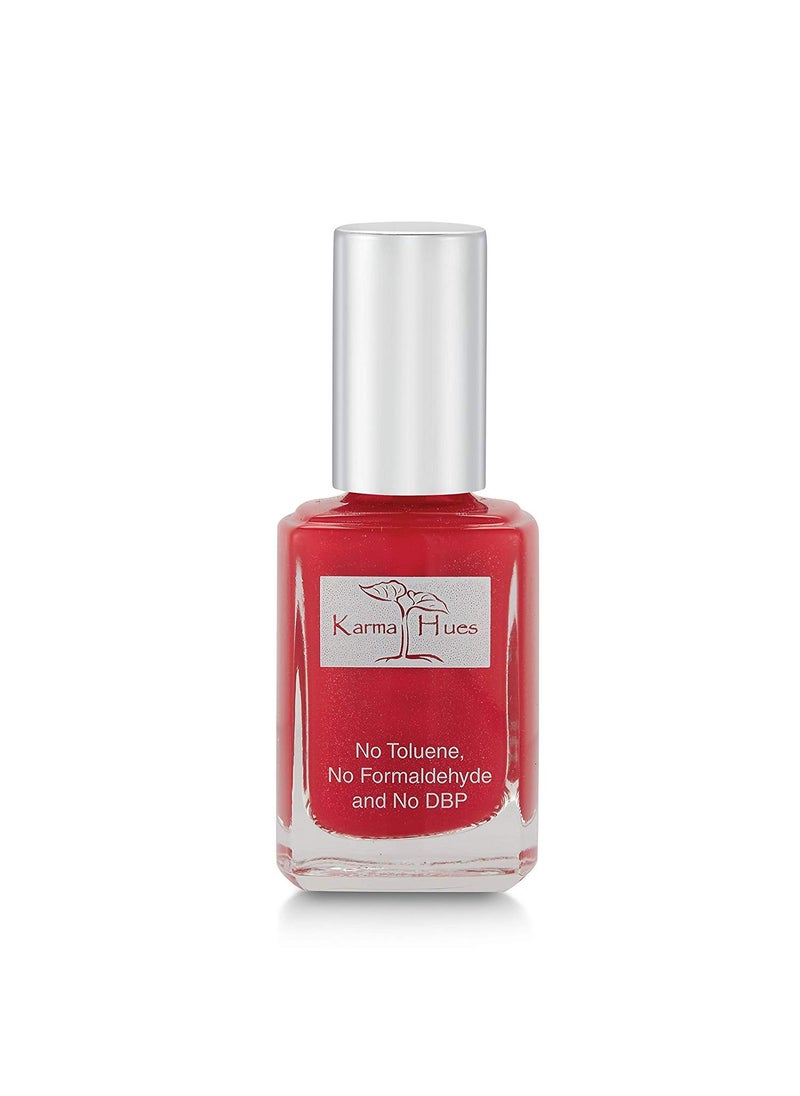 Karma Organic Natural Non toxic Nail polish - Vegan and Cruelty Free Nail Paint for Nail Art - Fast Drying Nail Polish for Women - Long Lasting Nail Polish (Texas Red)