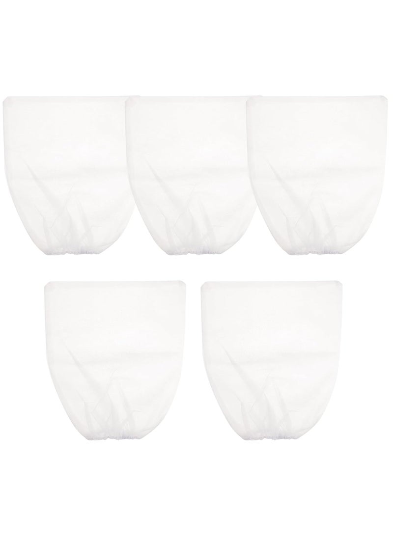 5Pcs White Non-Woven Nail Art Dust Suction Collector Nail Suction Dust Collector Pouches Replacement Bag for Nail Art Equipment
