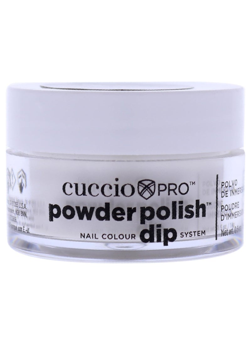 Cuccio Colour Powder Nail Polish - Lacquer For Manicure And Pedicure - Highly Pigmented Powder That Is Finely Milled - Durable Finish With A Flawless Rich Color - Easy To Apply - 0.5 Oz, Pearl - WHITE, (I0097931)