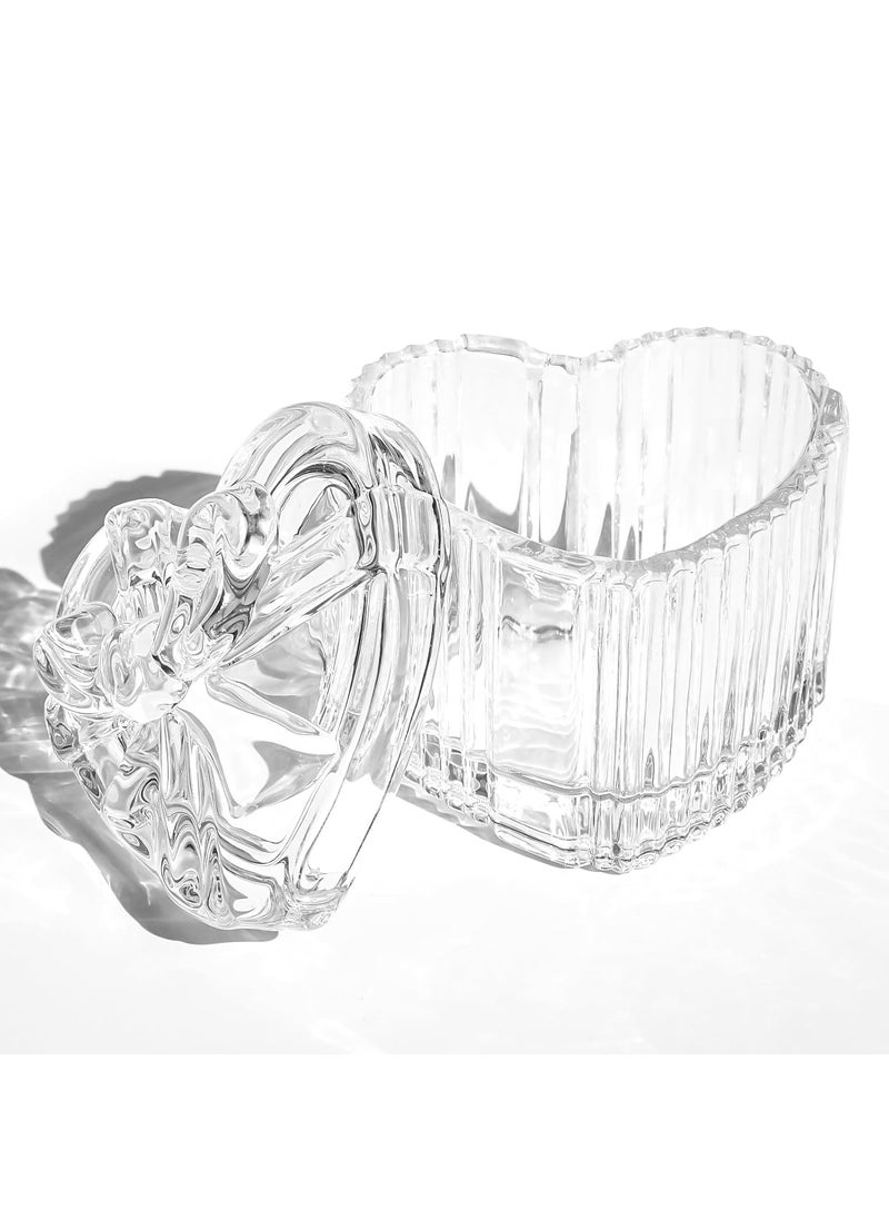 BQAN Dappen Dish for Monomer with Lid, Nail Liquid Holder Acrylic Powder Holder, Acrylic Glass Jar for Nail Art, Clear Glass Crystal Cup for Nail Art (Clear)