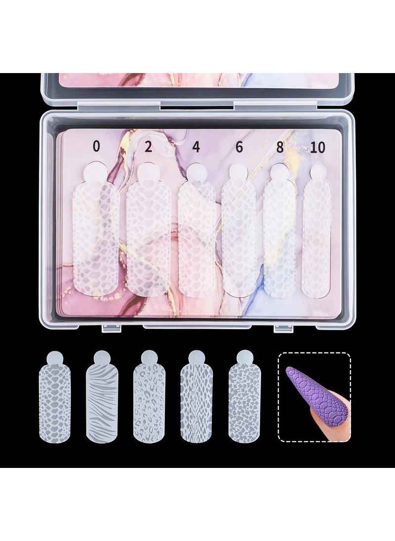 NMKL38 60Pcs Dual Forms Nails Touch Crystals Silicone Molds Forms for Creating Relief Design on Nails Reusable Silicone Forms Universal, white