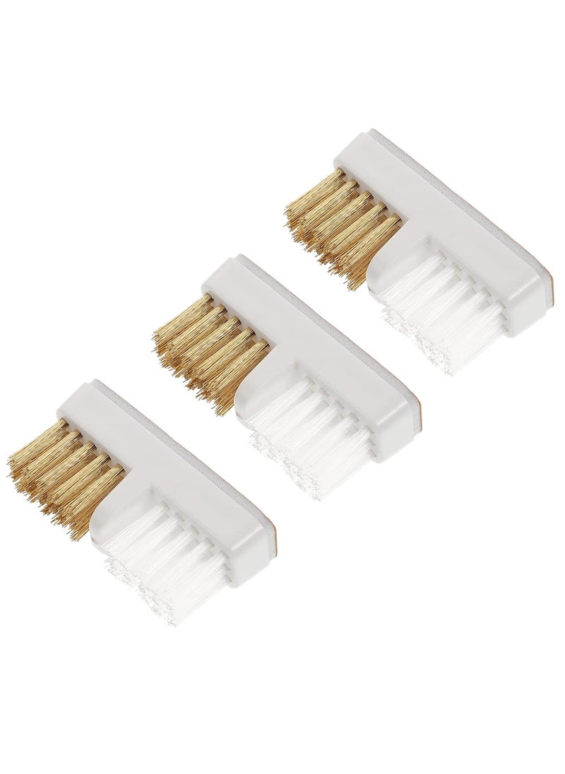 FOMIYES 3PCS Nail Drill Bit Brushes, Nail Sanding Head Cleaning Brushes, Nail Art Tools Copper Wire Brushes for Home and Salon Use