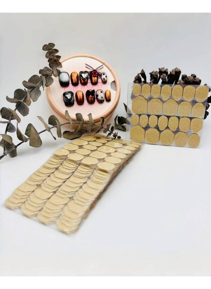 600pcs (25 Sheets) Adhesive Tabs Waterproof Breathable Glue,Tabs Double-Sided Nail Jelly Sticker Super Sticky Fake,Nail Glue Stickers Transparent Flexible for Manicure., GDJ01