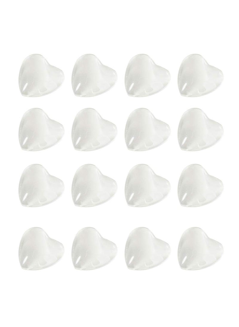 Beaupretty 100pcs Nail Display Chart Clear Glass Beads False Nail Tips Color Chart Easy To Select Favorite Color Heart