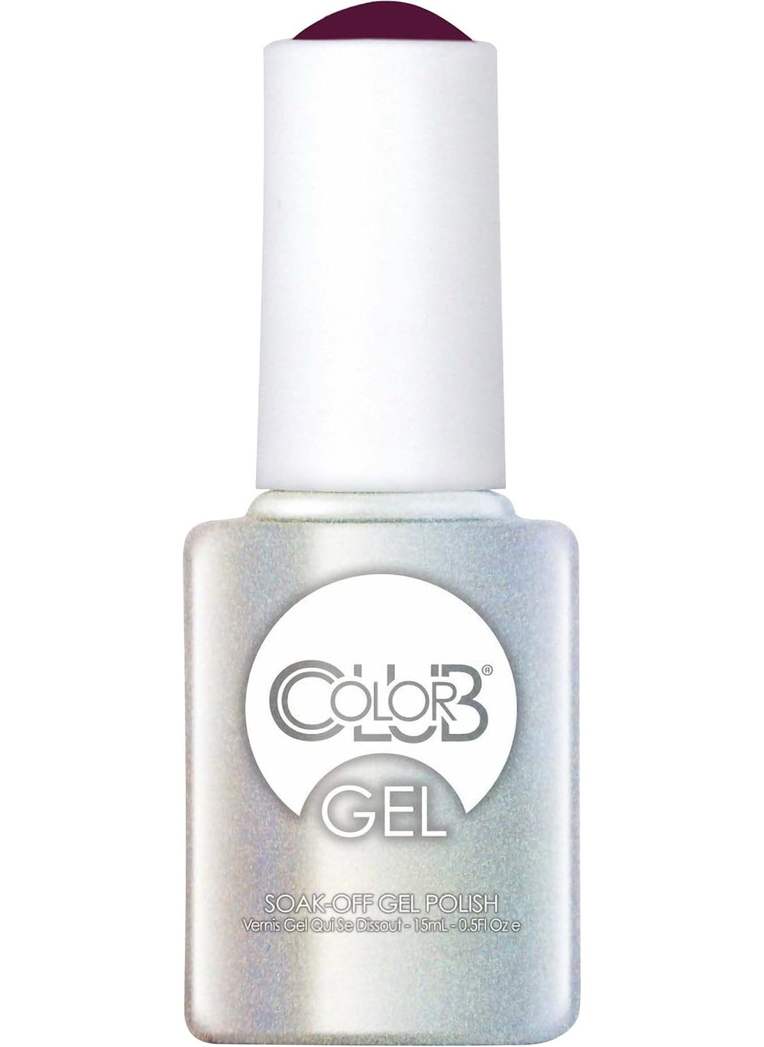 Color Club Twice Bitten Nail Gel Dark Plum Purple Color Polish, .5 fl oz (15 mL)