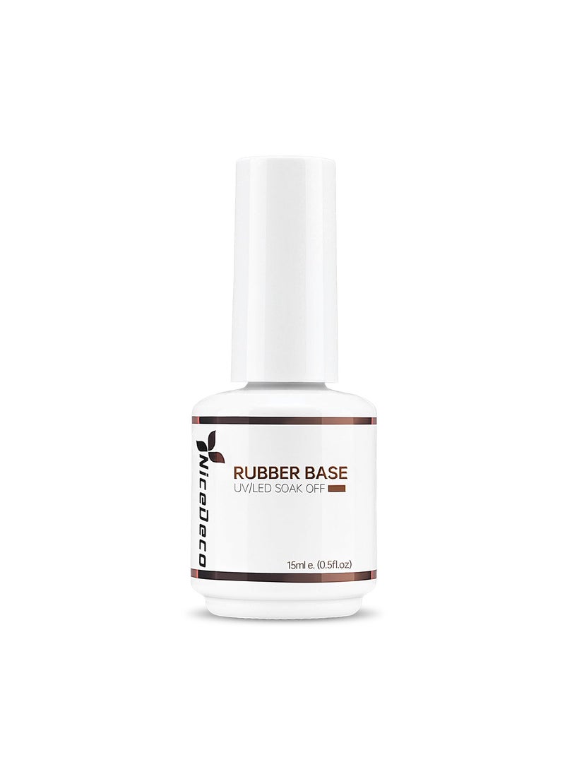 Hema Free Clear Rubber Base Gel Polish for Nails U V Cruelty Free Vegan Color Base Gel Nail Polish 15ML