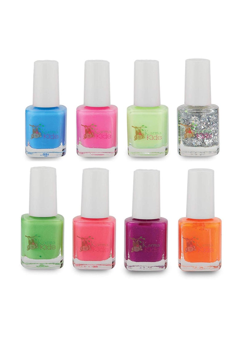 Karma Kids Nail Polish Box Set Natural Safe Nail Polish for Little Girls - Vegan, and Cruelty Free – Quick Dry, Kids Friendly
