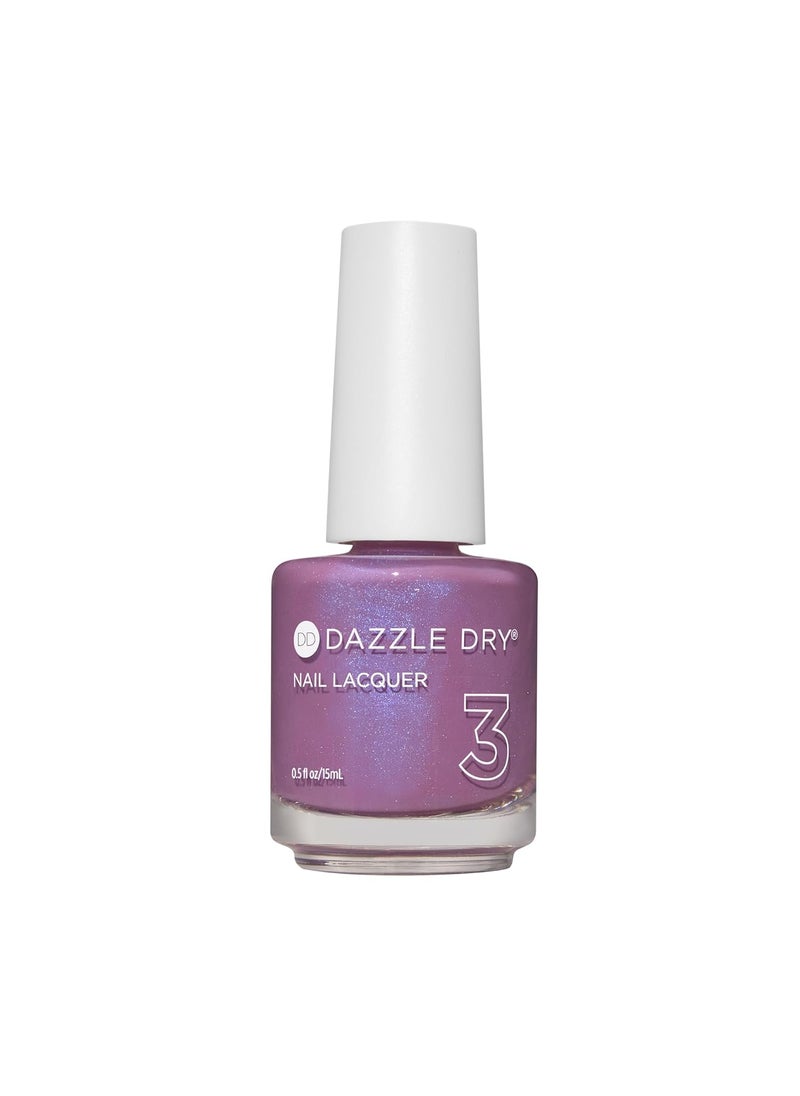 Dazzle Dry Nail Lacquer (Step 3) - Tropical Twilight - A warm semi-sheer purple with a blue flash glitter. Semi-sheer shimmer. (0.5 fl oz)