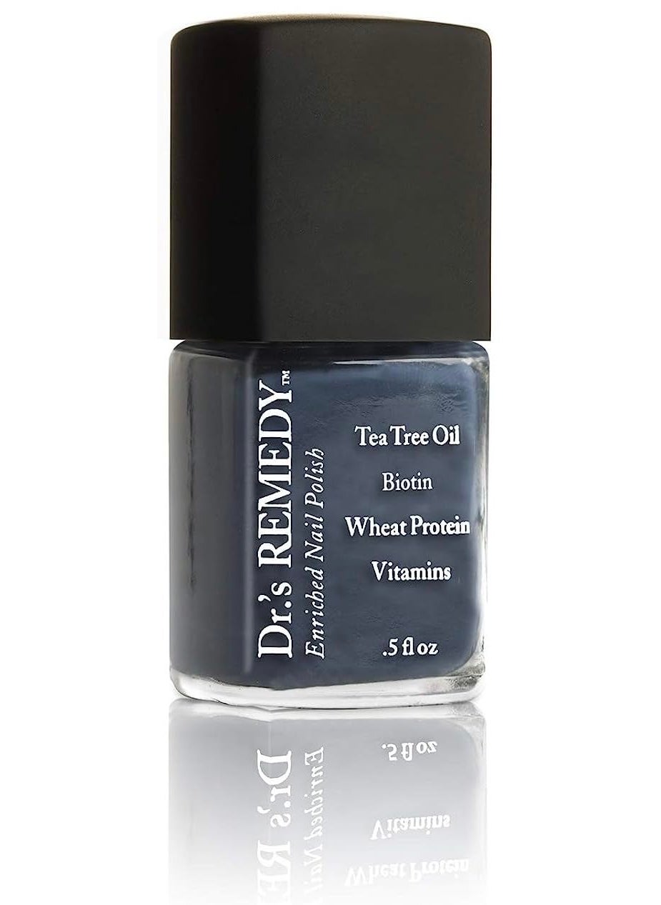 Dr’s Remedy Enriched Nail Polish: Non Toxic, All Natural, and Organic - Doctor Formulated: Strengthens, Restores, Heals, and Protects '24-Free' - DEVOTED Denim