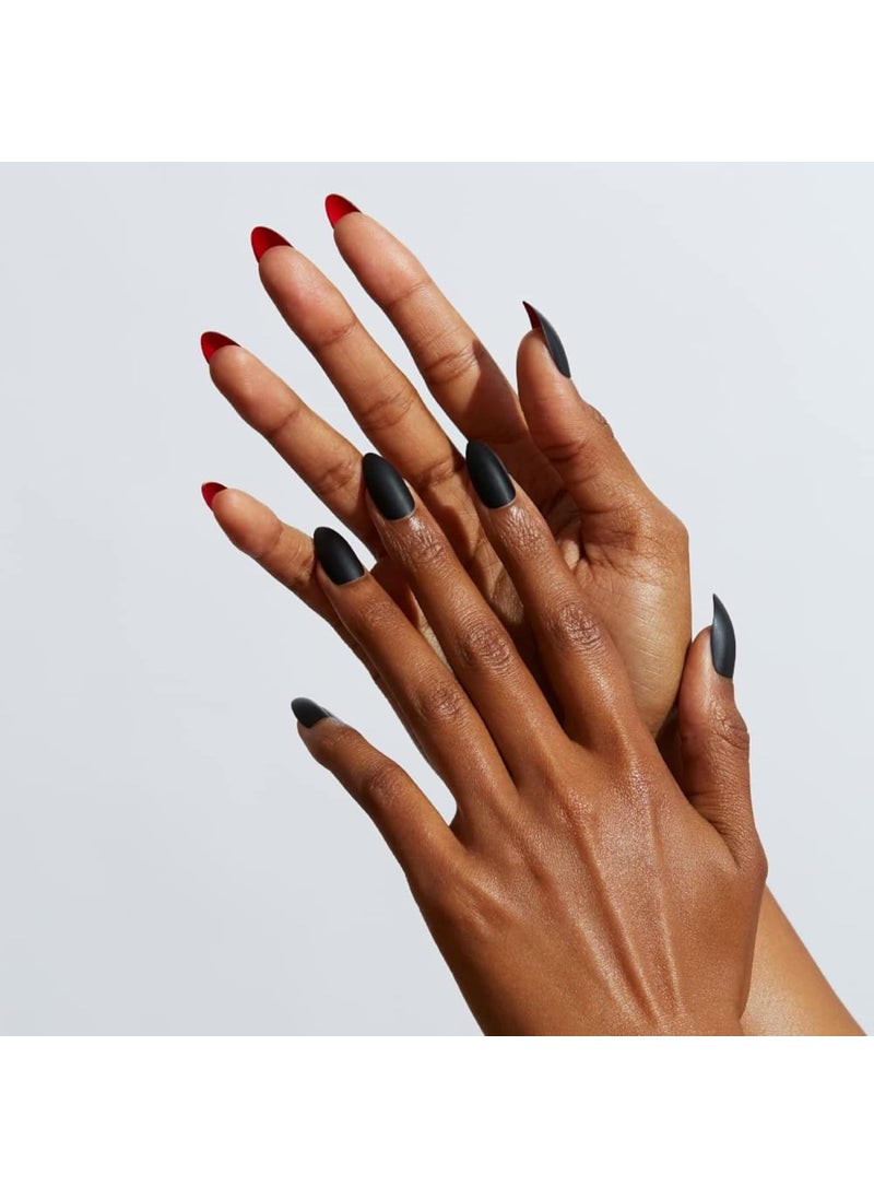 Static Nails Reusable Pop-On Manicure Set - Caviar | Black Coffin False Nails | Medium Press On Nails | Salon Quality Non-Damaging Acrylic Nails | Fake Nail Kit with Glue | Fake Nail Tips