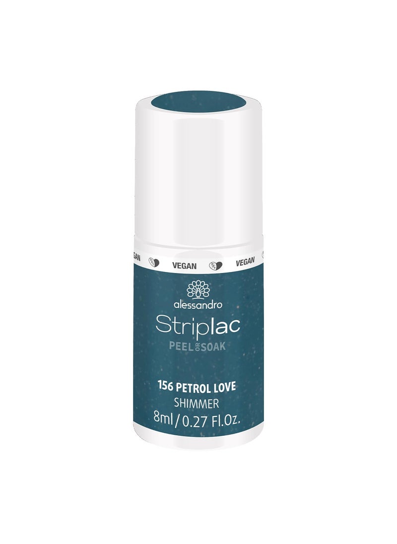 alessandro Striplac Peel or Soak Nail Polish - Long Lasting Wear - Quick Drying Time - Offers a Variety of Colors - Delivers Professional Results - Vegan - Cruelty Free - Petrol Love - 0.27 oz