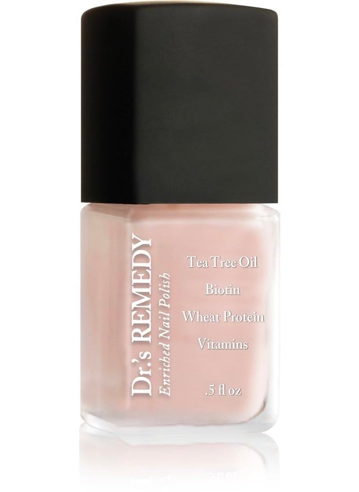 Dr’s Remedy Enriched Nail Polish: Non Toxic, All Natural, and Organic - Doctor Formulated: Strengthens, Restores, Heals, and Protects '24-Free' - PERFECT Petal Pink