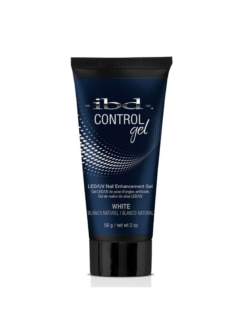 IBD Pro-Hybrid Nail Control Gel, White LED/UV Nail Enhancement Gel, 2 oz