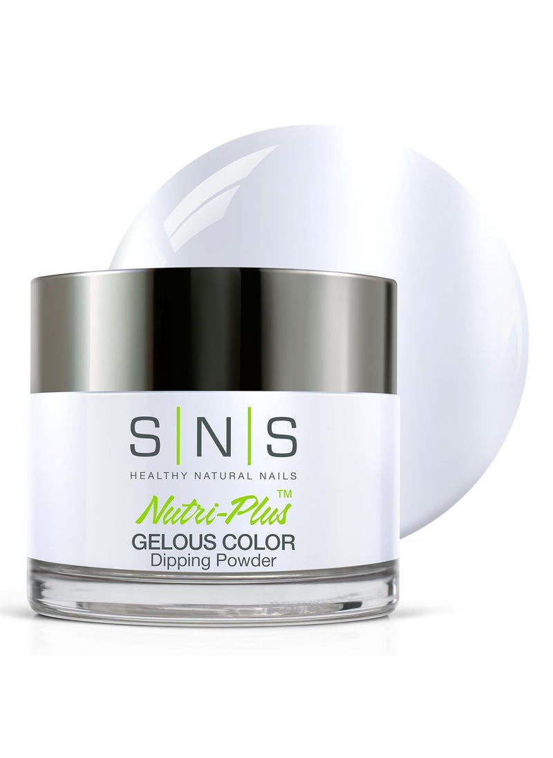 SNS Nail Dip Powder, Gelous Color Dipping Powder - Heirloom Pearls (White, Shimmer) - Long-Lasting Dip Nail Color Lasts 14 Days - Low-Odor & No UV Lamp Required - 1 OZ