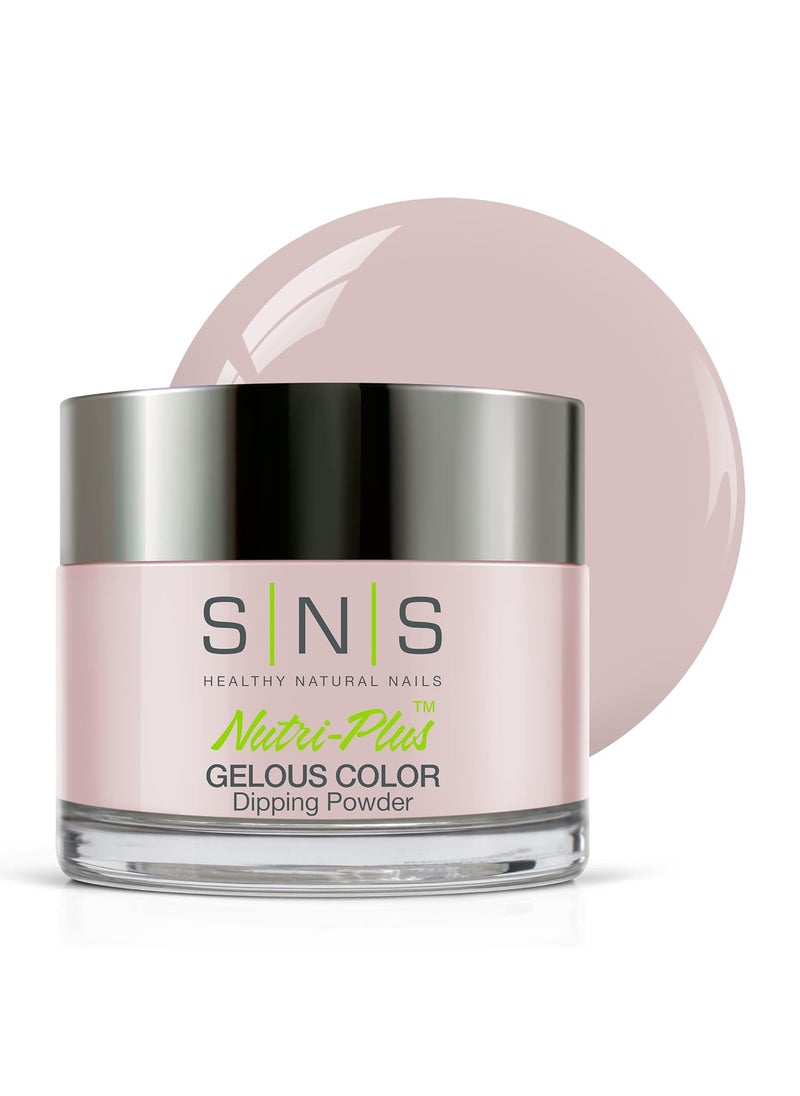 SNS Nail Dip Powder, Gelous Color Dipping Powder - Pink Sandz Of Time (White/Natural/Nudes) - Long-Lasting Nail Color & Polish Lasts 14 Days - Odor-Free & No UV Lamp Needed