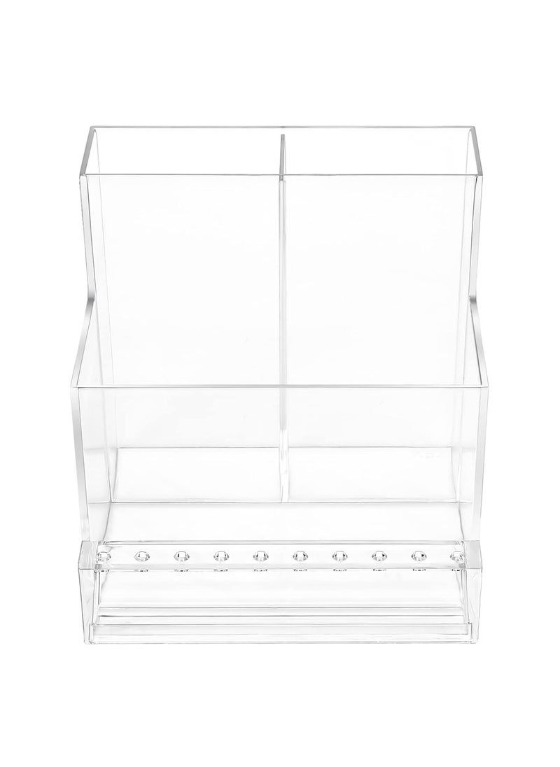 FRCOLOR Nail Drill Grinding Bit Holder Box Professional Nail Art Polishing Grinding Drill Bit Holder Display Storage Box Bit Case Organizer for Nails