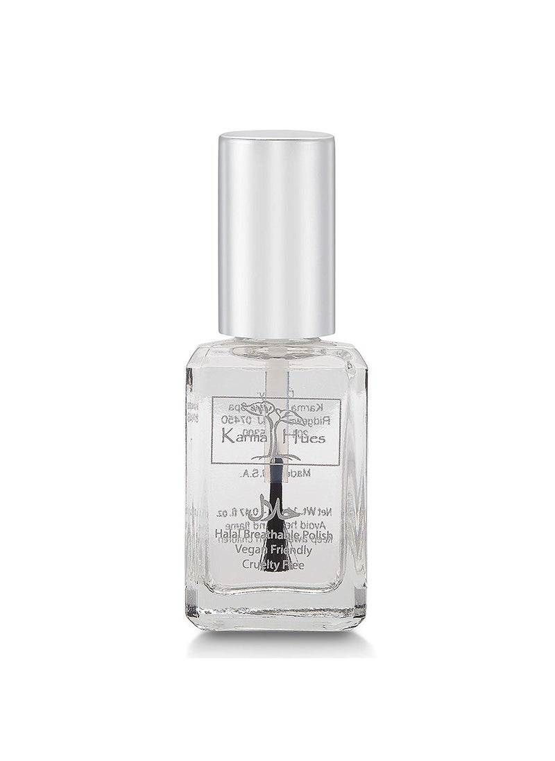 Karma Halal Certified Nail Polish- Truly Breathable Cruelty Free and Vegan - Oxygen Permeable Wudu Friendly Nail Enamel (Breathable Top Coat - ANASTASIA)