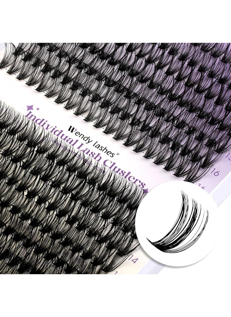 DIY Lash Clusters for Using at Home: Ultra-light, Natural, Fluffy, Manga, Wispy, Waterproof, Anime, Manga, Cat Eye, D Curl, 12-16mm Mixed, 30+40D, RR0125, Wendy Lashes