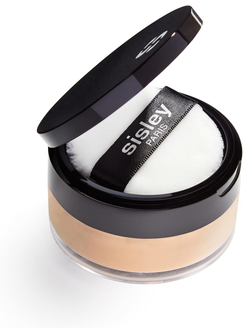 Sisley Paris Phyto-Poudre Libre, 4 Sable - Beauty-Enhancing, Ultra-Light Loose Translucent Powder - Mattifies Skin & Sets Makeup - All Skin Types - Includes Velvet Powder Puff