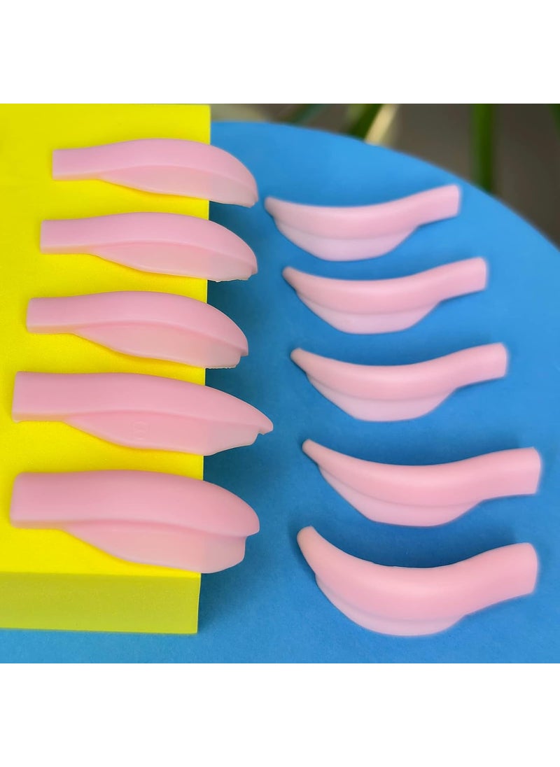Lash Lift Pads, DIY Eyelash Lifting At Home, Eyelash Perm Rods, Y Brush Tool, Sky Blue Lashlifting Shields, Reusable Soft Silicone Curler Shields Fit and Stay on Eyes Firmly