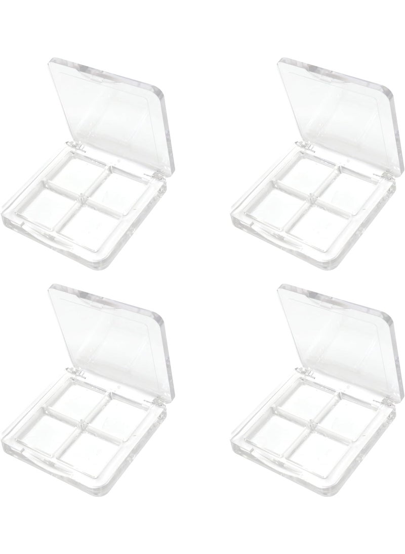 yueton 4PCS Empty Lipstick Palette Clear Acrylic Lipstick Box DIY Eyeshadow Powder Palette Empty Cosmetic Container