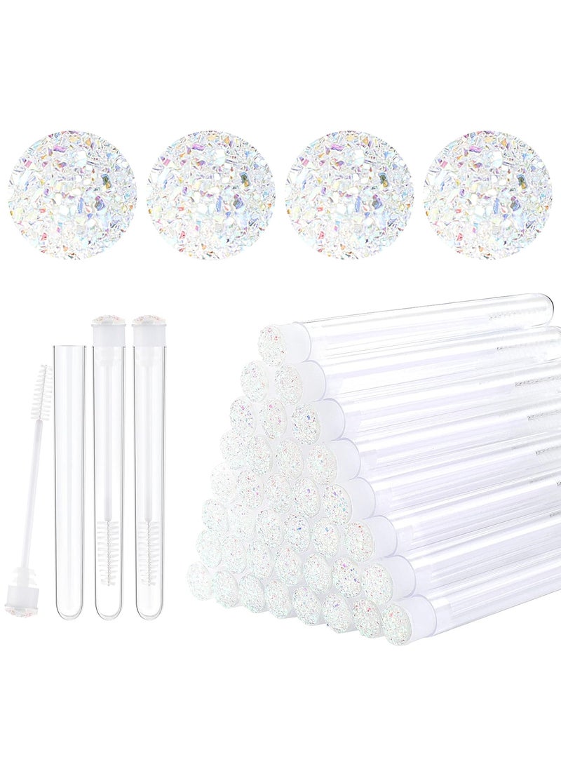 20pcs Eyelash brush Lash Wand Makeup tool Eyelash Extension supplies Cleaning brush Diamond Mascara star white