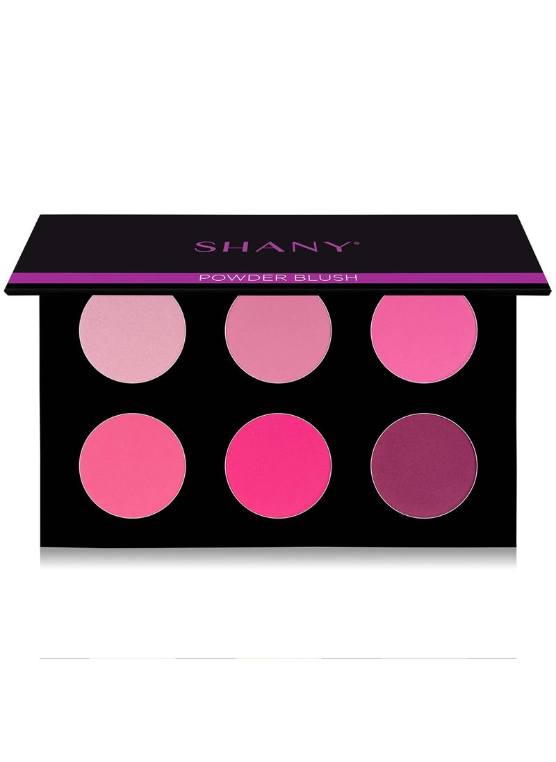 SHANY Shimmer & Matte Cool-Toned Blush Palette - Layer 5 - Refill for the 6 Layer Mini Masterpiece Collection Makeup Set