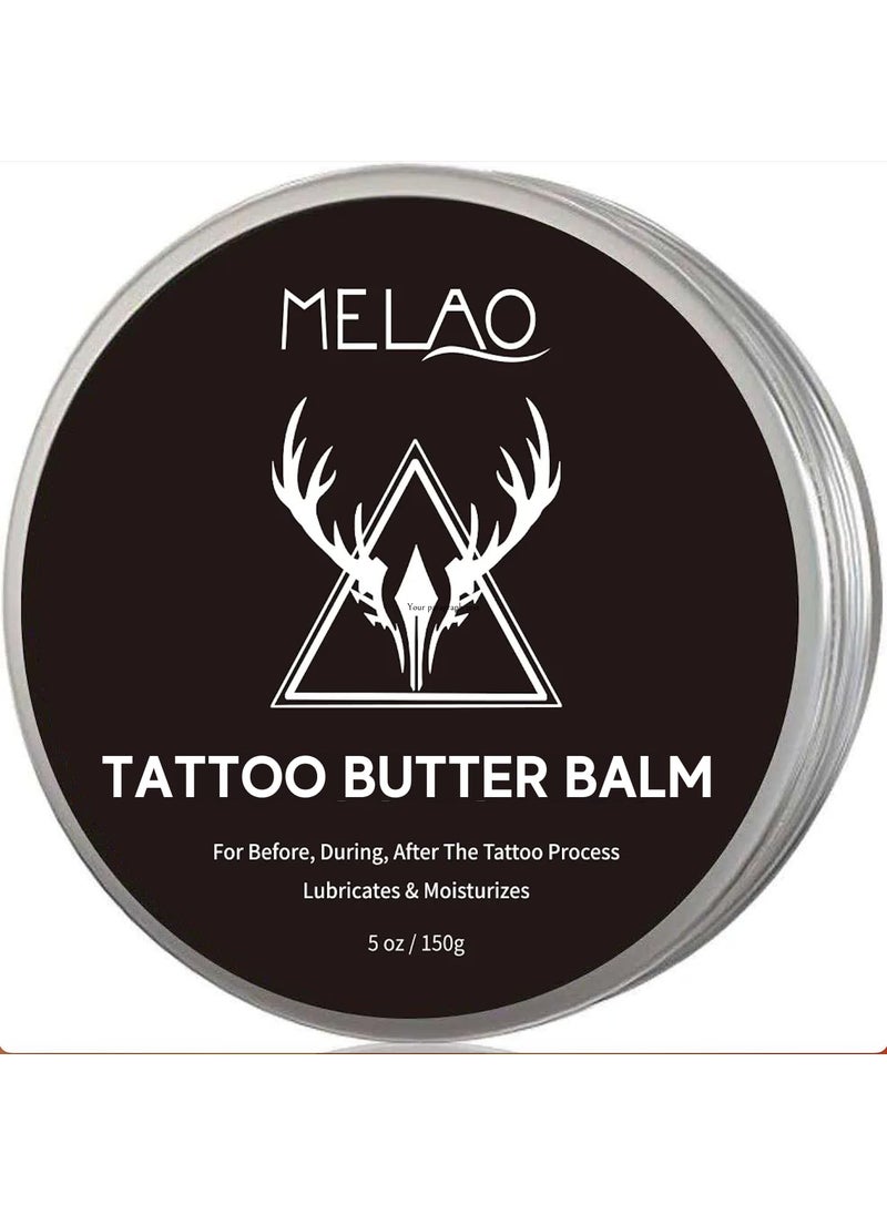 Tattoo Butter Balm Aftercare Cream Tattoo Salve Brighten Moisturize, Enhances Tattoo Colors, Promotes Healing, Protects, Safe, Natural - 1 oz
