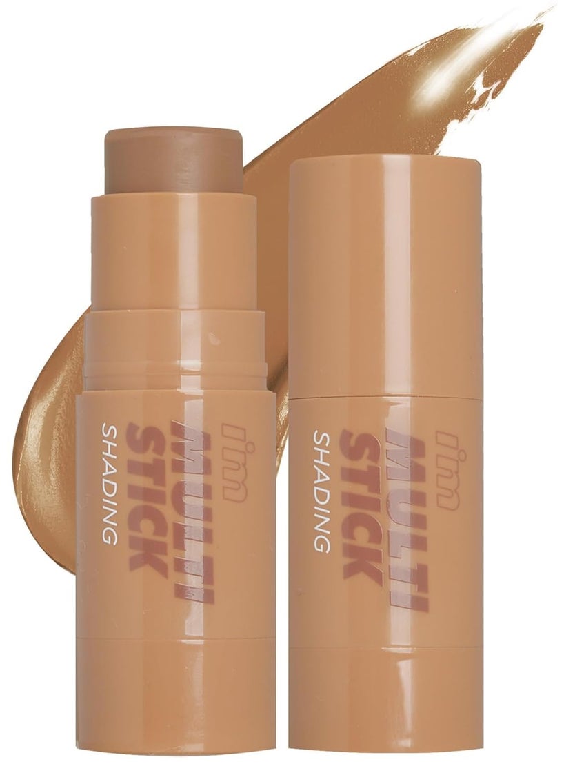 I'M MEME Shading - I'm Multi Stick 001 Bronzer | Easy Blending, Matte Finish, Suitable for Beginners, Lightweight Formula, Natural Contour Makeup, Daily Use, Natural Blur Effect, 0.24 Oz