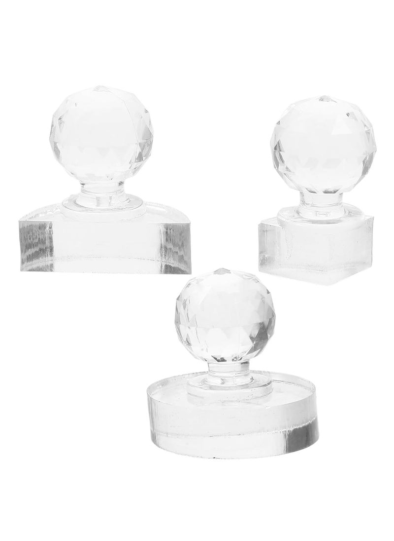 FOMIYES 3pcs Stamp Eyeshadow Highlighter Repairing Wedding Eye Shadow Pressure Eyeshadow Stamper Eyeshadow Applicator Eyeshadow Makeup Stamp Stamper