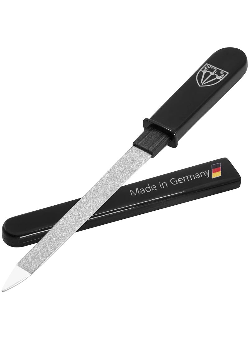 3 Swords Germany - Brand Quality Double Sided (fine & coarse) Sapphire Metal Pocket Nail File (1 Piece), Made in Solingen Germany