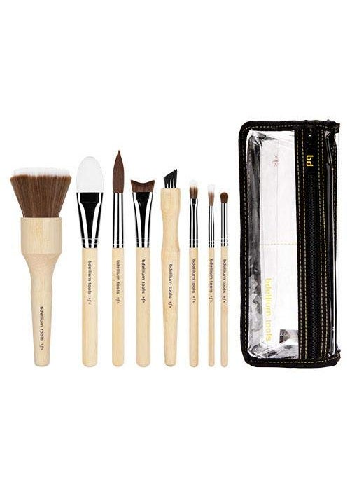 Bdellium Tools Professional Makeup Brush SFX Brush Set 8 PC. With Double Pouch (3rd Collection)