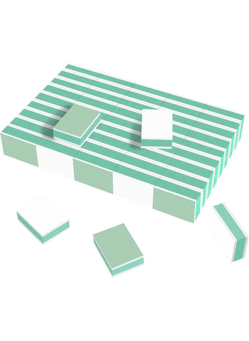 CGBE Nail Buffer Block and Shine Kit, 50 Count Mini Nail Buffer for Polishing Smooth and Shiny Natural Nails Fingernail Mini Buffer Nail File Smoother Buffer Block 1000/4000 Grit - Green