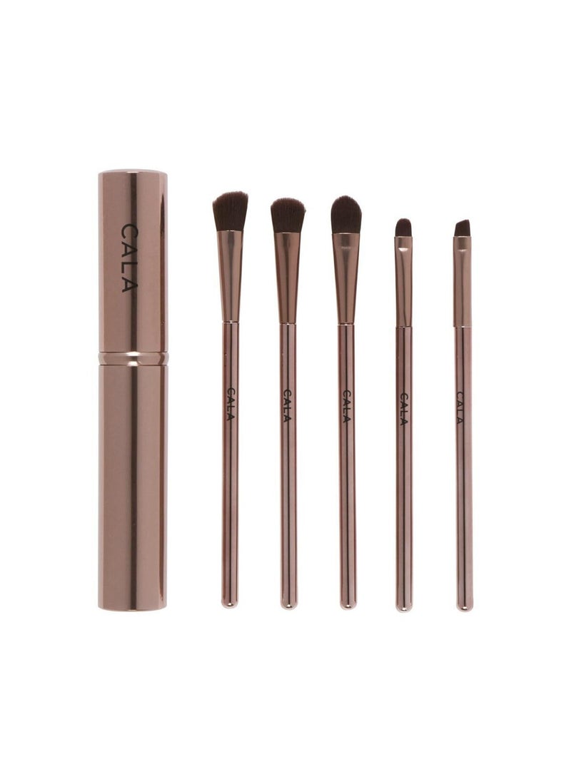 Cala Rose gold essential eye brush set 5 count, 5 Count