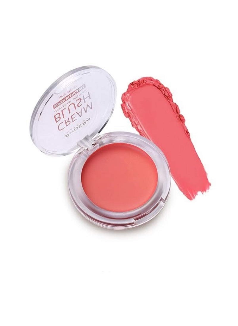 PHOERA Makeup Face Cheek Blush Cream Matte Blusher Super blend-able Sweat-Resistant Pressed Foundation Non_Greasy Palette (102 PEACH)