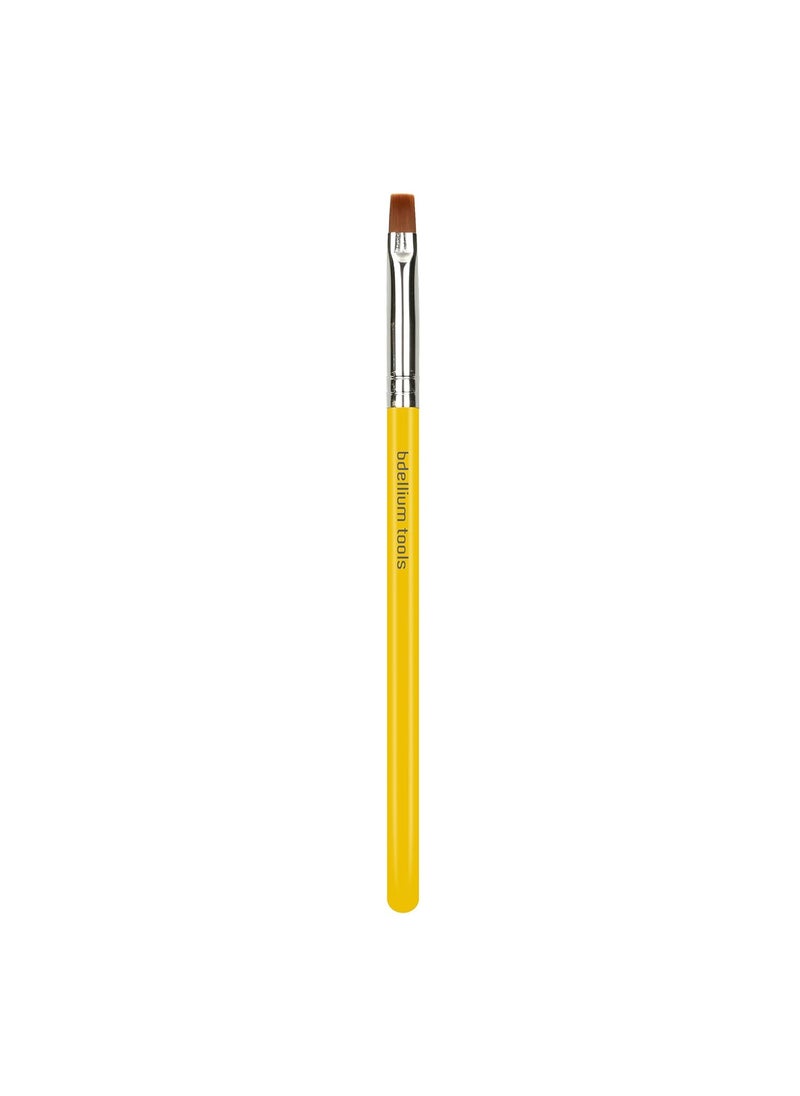 Bdellium Tools Professional Makeup Brush - Studio Series 546 Square Lip - With Soft Synthetic Fibers, For Applying Color Precisely across Lips (Yellow, 1pc)