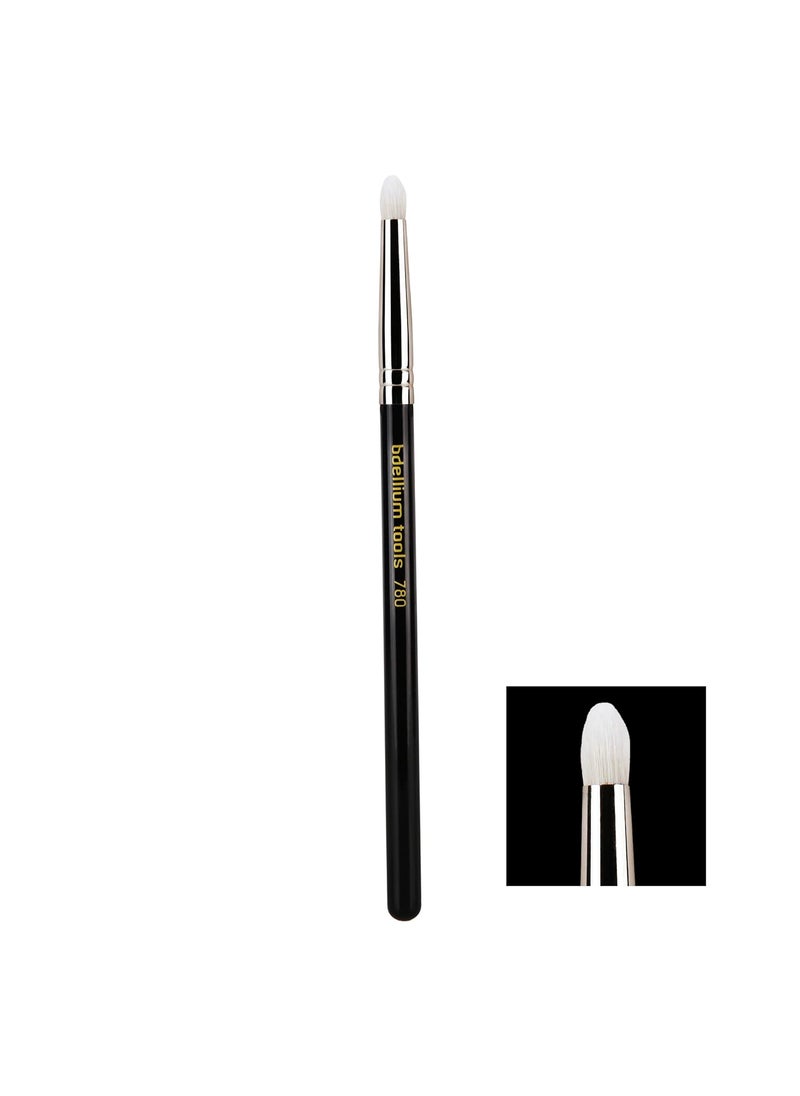 Bdellium Tools Professional Makeup Brush - Maestro Series 780 Pencil - With Mix of Soft Synthetic & Natural Fibers, For Blending Eye Makeup (Black, 1pc)