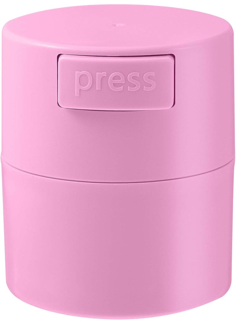 Lurrose Pink Eyelash Glue Storage Container, Airtight Lash Glue Storage Case, Compact, 8.4 x 7.2 x 7.2 cm (3.3 x 2.83 x 2.83 inches), For Cosmetics & Make-Up