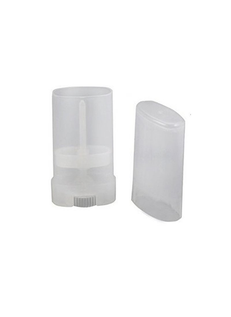 10Pcs 15 ML Empty Plastic Oval Deodorant Containers Lip Gloss Balm Tubes for DIY
